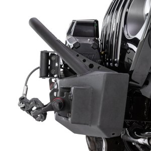 Jeep Wrangler Bumper - Front - Go Rhino - Rockline Front Stubby with Overrider - Textured Black - `07-`20